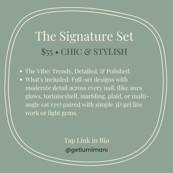 signatureset LumiMani Custom Press-On Nails