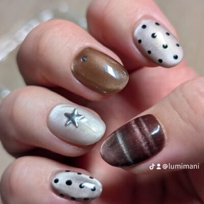 Polka dots + Cateye + Stars