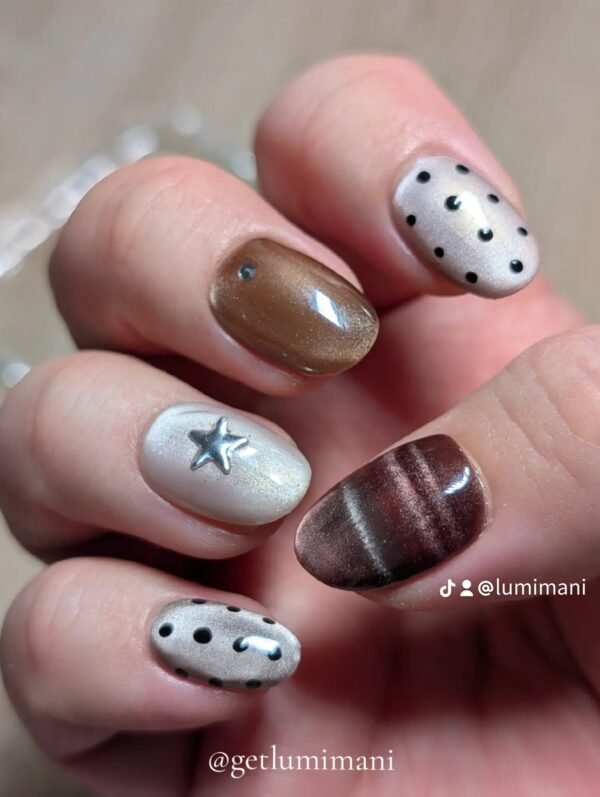 Polka dots + Cateye + Stars
