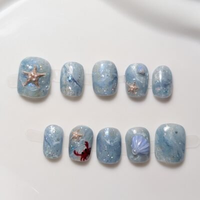 Sparkly Waves and Shells